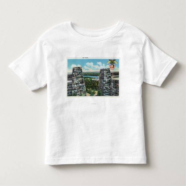 Camiseta Infantil Vista do forte Putnam (Frente)