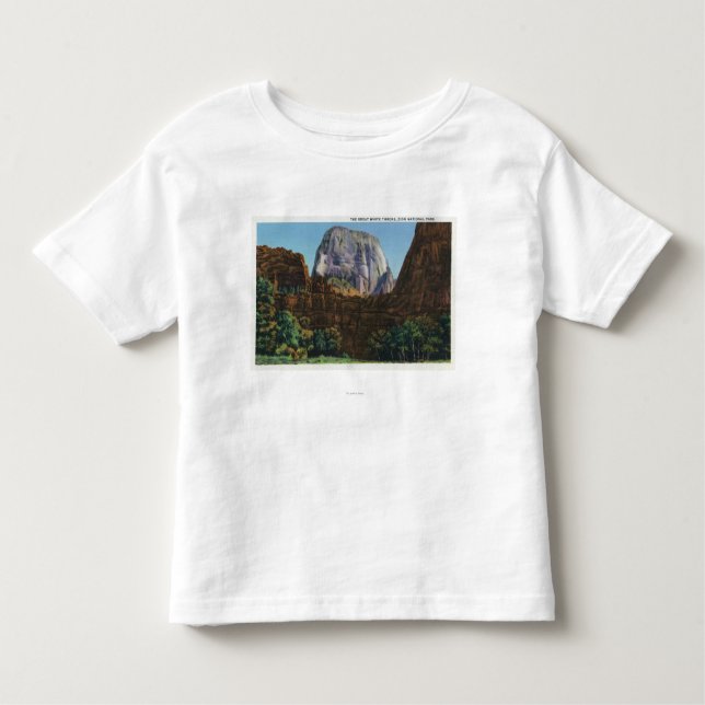 Camiseta Infantil Vista do grande trono branco (Frente)