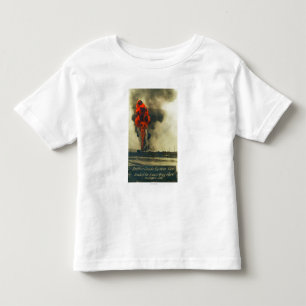 Camiseta Infantil Vista do Gusher bruto pacífico FireFellows, CA