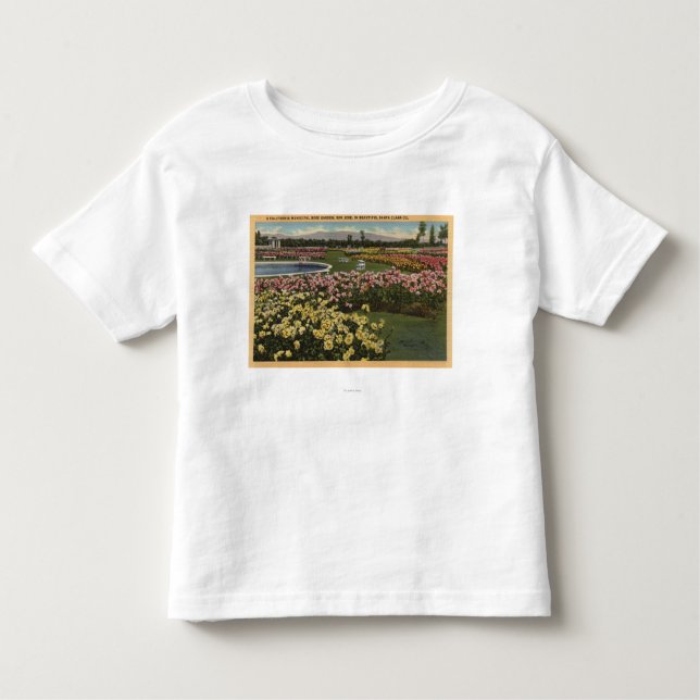 Camiseta Infantil Vista do jardim de rosas municipal (Frente)