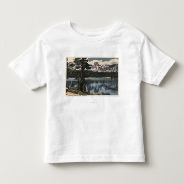 Camiseta Infantil Vista do lago Mary & da serra alta Mts. (Frente)