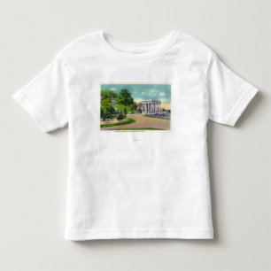 Camiseta Infantil Vista do monte de Coles e do Portico de Plymouth
