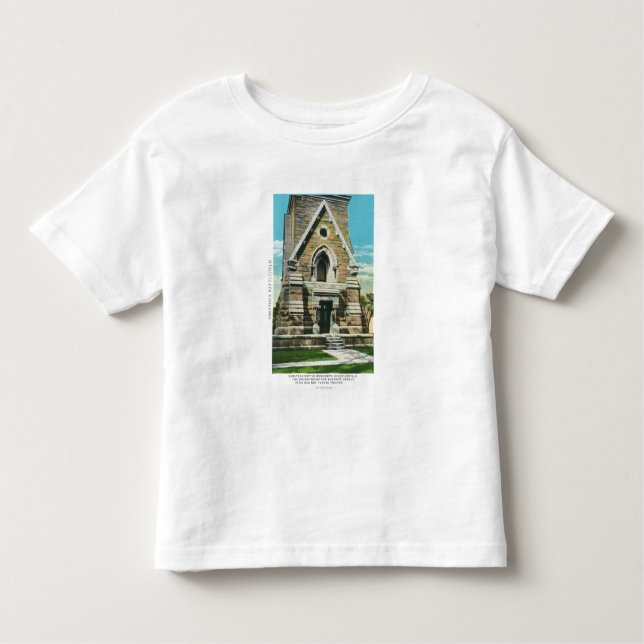 Camiseta Infantil Vista do monumento da batalha de Saratoga (Frente)