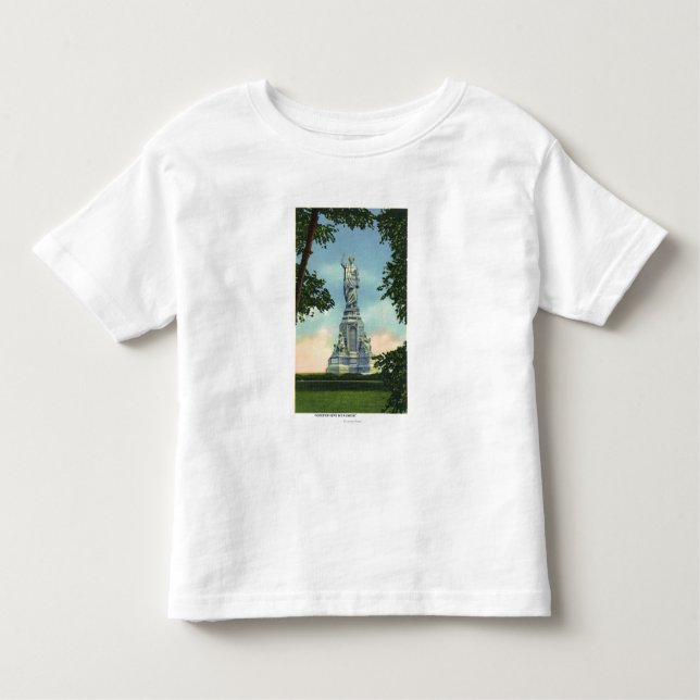 Camiseta Infantil Vista do monumento das ascendências # 2 (Frente)