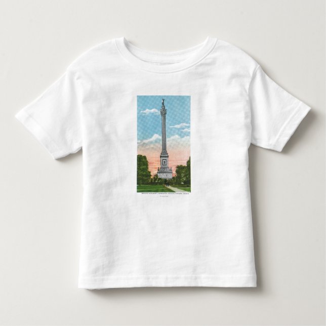 Camiseta Infantil Vista do monumento de Brock (Frente)