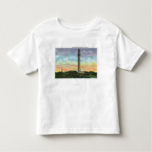 Camiseta Infantil Vista do monumento do memorial do peregrino de