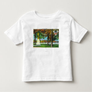 Camiseta Infantil Vista do monumento francês, soldados dentro