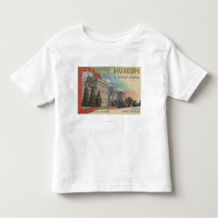 Camiseta Infantil Vista do museu de Denver da história natural