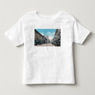 Camiseta Infantil Vista do norte da ?a avenida da rua da