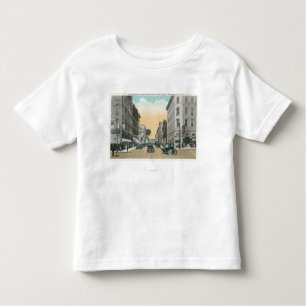 Camiseta Infantil Vista do norte da rua de Washington da corte