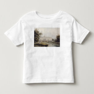 Camiseta Infantil Vista do palácio de Strelna perto de St Petersbur