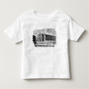 Camiseta Infantil Vista do palácio de Trautson construído para a