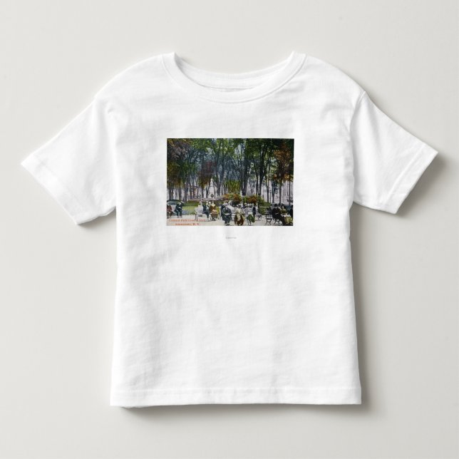 Camiseta Infantil Vista do parque crescente (Frente)