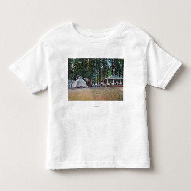 Camiseta Infantil Vista do parque nacional de CurryYosemite do (Frente)
