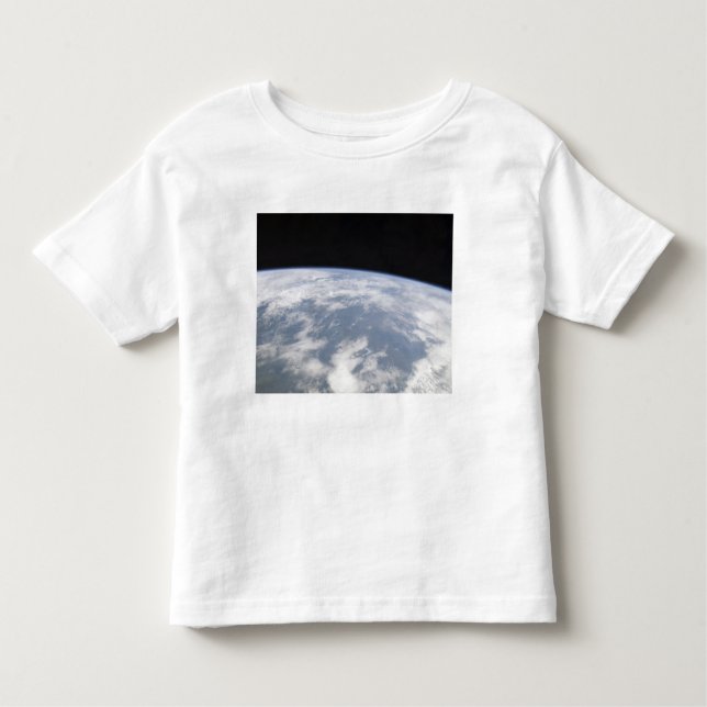 Camiseta Infantil Vista do planeta Terra do espaço (Frente)