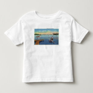 Camiseta Infantil Vista do porto de Harwichport Wychmere