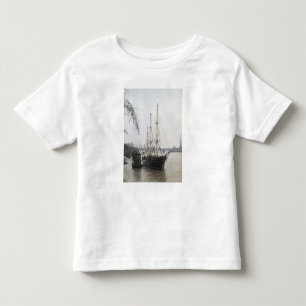 Camiseta Infantil Vista do rio Tamisa com descoberta de RRS