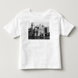 Camiseta Infantil Vista do Speicherstadt Hamburgo, c.1910