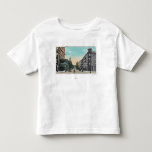 Camiseta Infantil Vista do sul da rua de Chenango de Arlington
