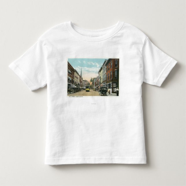 Camiseta Infantil Vista do sul de Wall Street (Frente)