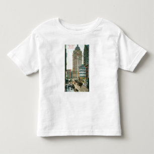 Camiseta Infantil Vista do sul na rua de Kearny da rua do cargo