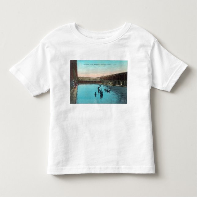 Camiseta Infantil Vista do TankBoyes nadador Hot Springs, CA (Frente)