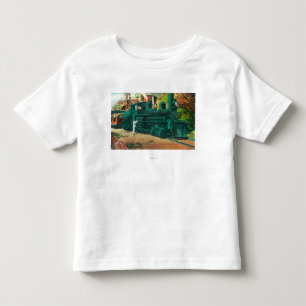 Camiseta Infantil Vista do trem Railway do Mt. Tamalpais