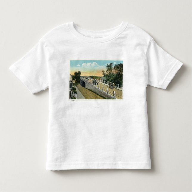 Camiseta Infantil Vista do viaduto (Frente)