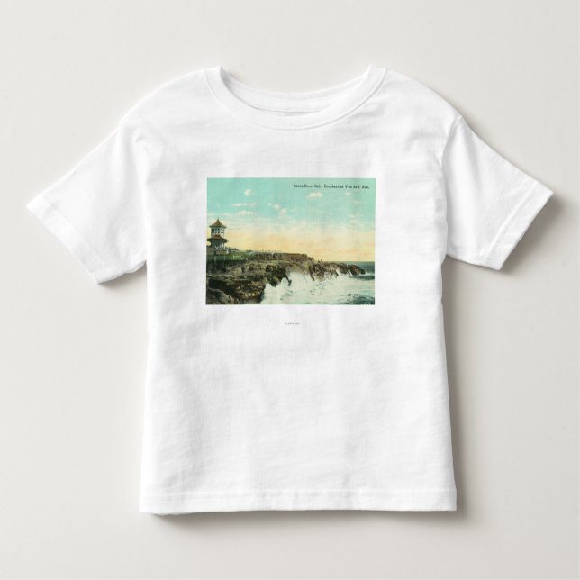 Camiseta Infantil Vista dos disjuntores em Vue de l'EauSanta Cruz, (Frente)