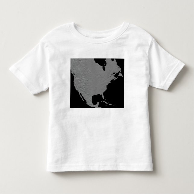 Camiseta Infantil Vista estereoscópica da América do Norte 2 (Frente)