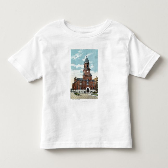 Camiseta Infantil Vista exterior da câmara municipal (Frente)