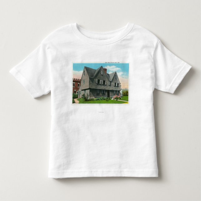 Camiseta Infantil Vista exterior da casa da divisão de John (Frente)