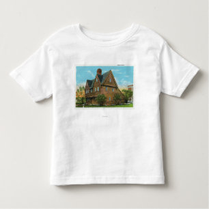 Camiseta Infantil Vista exterior da casa de Pequot
