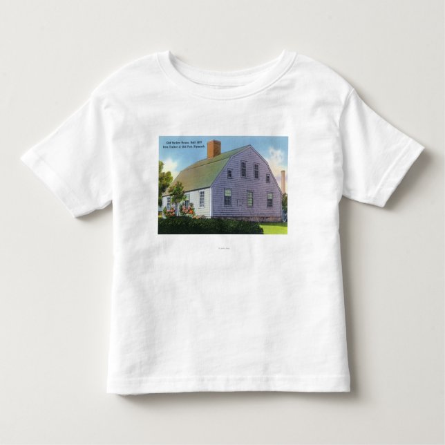 Camiseta Infantil Vista exterior da casa velha de Harlow (Frente)