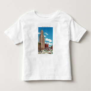 Camiseta Infantil Vista exterior da construção da margem