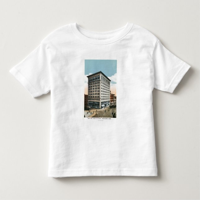 Camiseta Infantil Vista exterior da construção nova do parque (Frente)