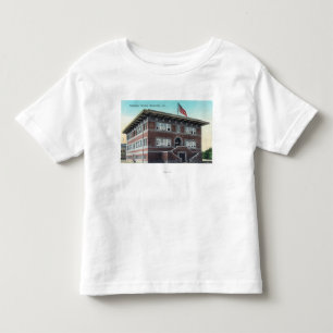 Camiseta Infantil Vista exterior da escola secundária 2