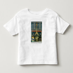 Camiseta Infantil Vista exterior da gruta dos peixes de Bernstein