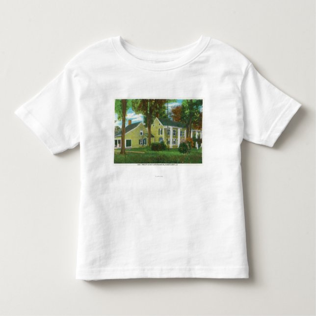 Camiseta Infantil Vista exterior da mansão do Gen Philip Schuyler (Frente)