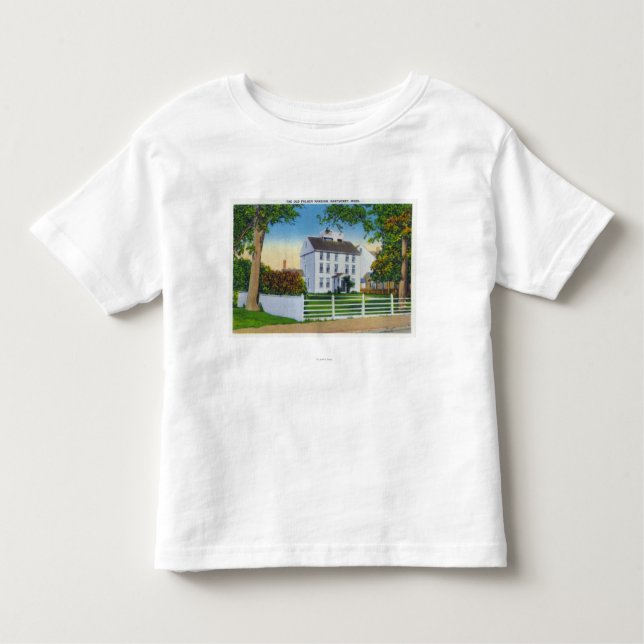 Camiseta Infantil Vista exterior da mansão velha de Folger (Frente)