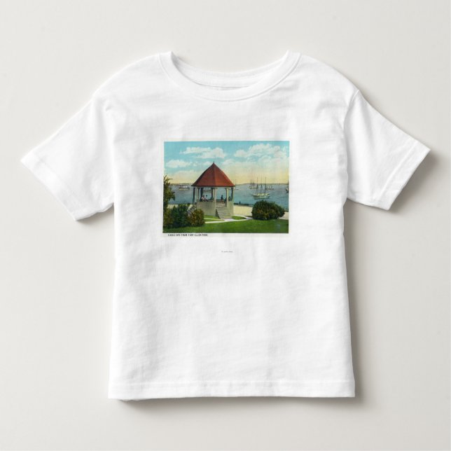 Camiseta Infantil Vista exterior da pérola da ilha de Orr (Frente)