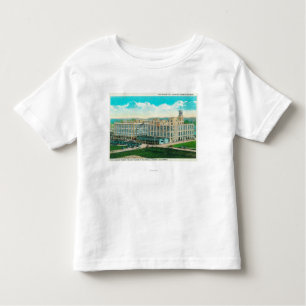 Camiseta Infantil Vista exterior da planta da passa da Sun-Empregada