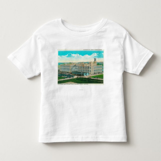 Camiseta Infantil Vista exterior da planta da passa da Sun-Empregada (Frente)