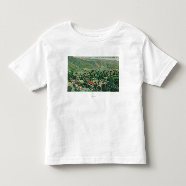 Camiseta Infantil Vista exterior de Paraiso Hot Springs e jardins (Frente)