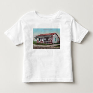 Camiseta Infantil Vista exterior de um Adobe velho HomeVentura, CA