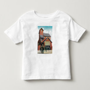 Camiseta Infantil Vista exterior de uma mina, retirada dos