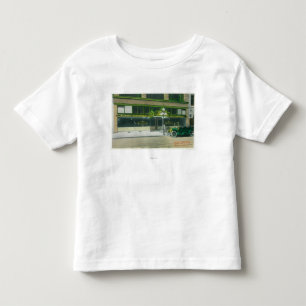 Camiseta Infantil Vista exterior do bar do por do sol