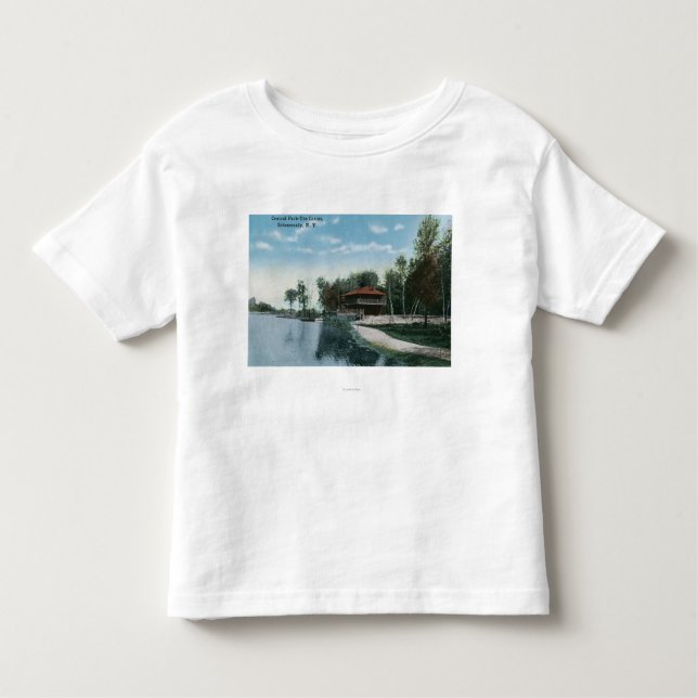 Camiseta Infantil Vista exterior do casino do Central Park (Frente)