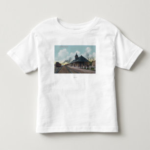 Camiseta Infantil Vista exterior do depósito Boise de OSL,