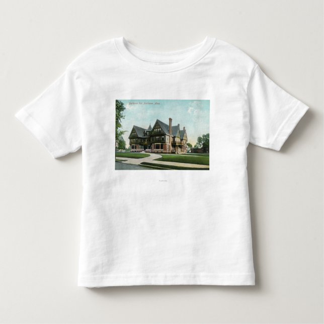Camiseta Infantil Vista exterior do Fairhaven dentro (Frente)